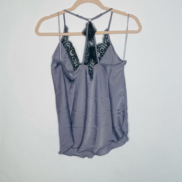 Free People Starlight Silver Mauve Lace Cami Top - Picture 5 of 5